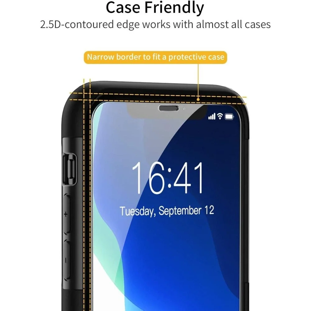 (3) count Tempered 9H Glass Screen Protector Cover for 5.8